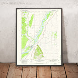 Old Map of Jackson Hole, Wyoming by USGS, 1968 – Grand Teton National Park & Snake River