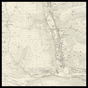 Eine alte Ordnance-Survey-Karte von Ystrad Mynach