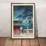 Spring Rain at Gokokuji Temple by Hasui Kawase, 1935