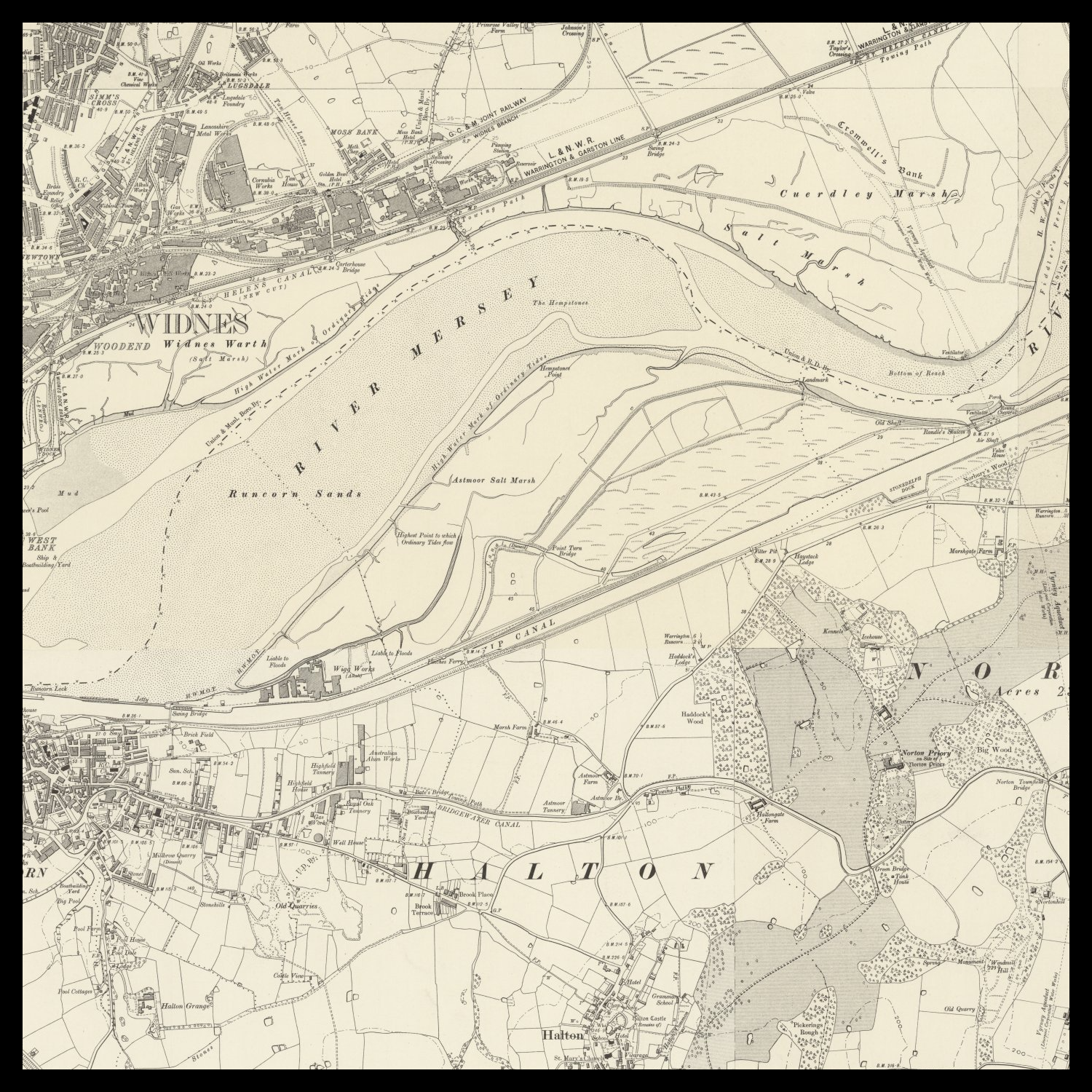 Personalised Old Map of Runcorn – The Unique Maps Co.