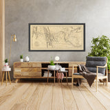 Large Old Map of Lewis & Clark in the Western U.S. 1814: Missouri & Columbia R, Rocky Mtns, St. Louis, Portland