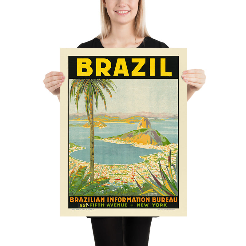 Brazil Travel Poster by Waldomiro Goncalves Christino