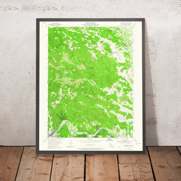 Old Map of Guerneville, California by USGS, 1955 – Russian River & Armstrong Redwoods