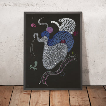 A framed image of 