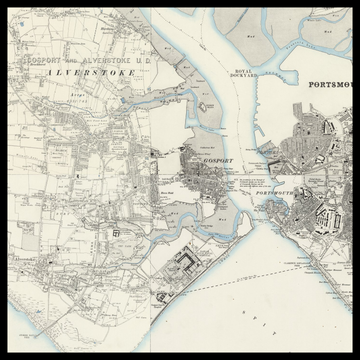 An old Ordnance Survey map of Gosport