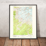 Old Map of Mount Rainier, Washington by USGS, 1971 – Mount Rainier National Park, Paradise & Sunrise