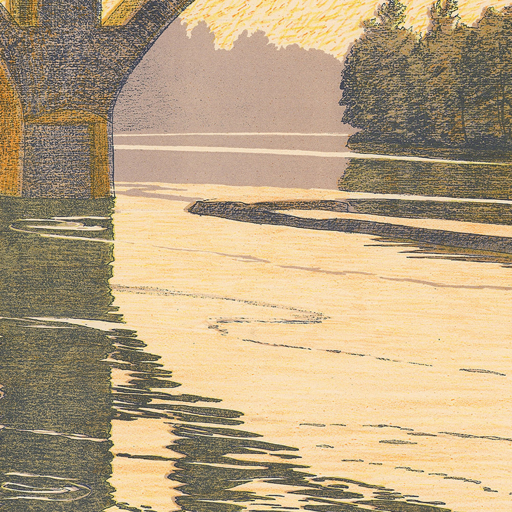 Zurich Travel Poster: Bremgarten-Dietikon-Bahn by Plinio Colombi, 1912