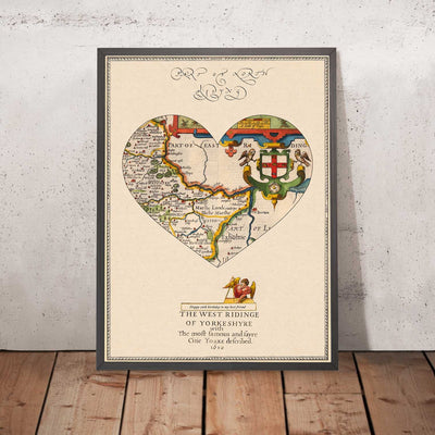Carte en forme de coeur : Cadeau personnalisé de carte ancienne ou moderne