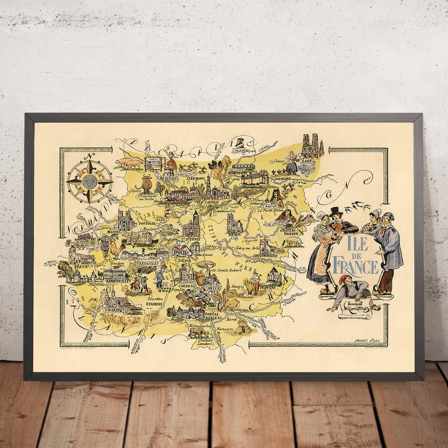 Antica mappa pittorica dell&