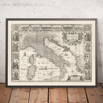 Mappa Monocromatica Antica d&