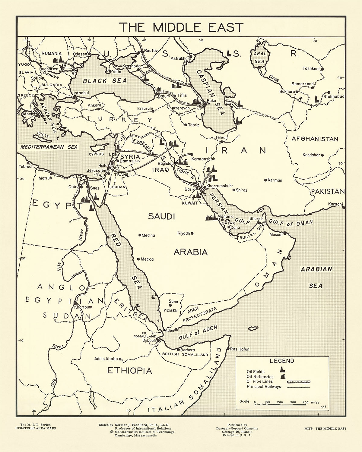 Old Map Of Middle East Oil Industry By Padelford 1950 Oil Fields Pi old-map-of-middle-east-oil-industry-by-padelford-1950-oil-fields-pi