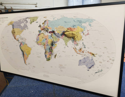 Moden Map Borders Modern World Map: Political Borders, Robinson Projection, Capitals & M ...