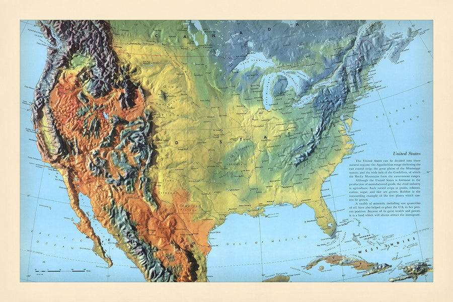 Mappa di rilievo dell&