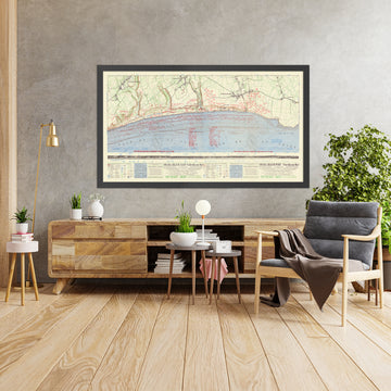 Antigua Mapa Militar de Omaha Beach Planes de Batalla del Día D, 1944: Ejército de EE. UU., Colleville-sur-Mer, Vierville-sur-Mer, Obstáculos en la Playa 