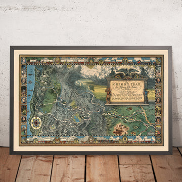 Vecchia mappa del sentiero dell&