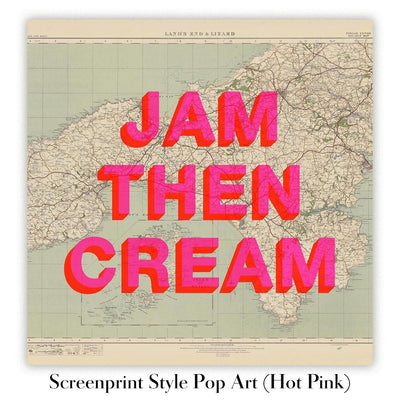 A thumbnail of the Screenprint Style Pop Art customisation by The Unique Maps Co.