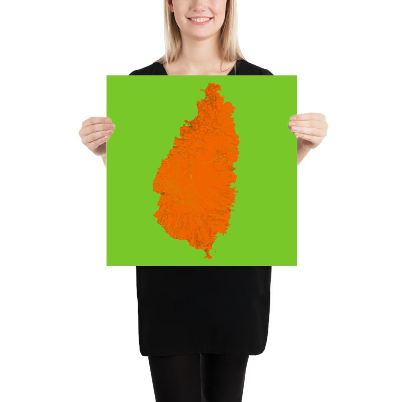 Map Pop Personalised Warhol Style Map: Colourful Pop Art Islands – The Unique ...