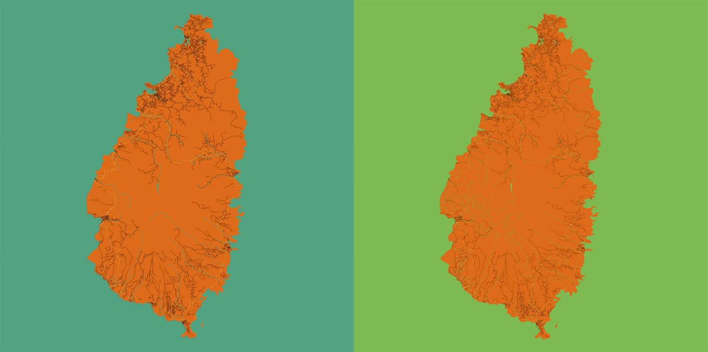 Map Pop Personalised Warhol Style Map: Colourful Pop Art Islands – The Unique ...