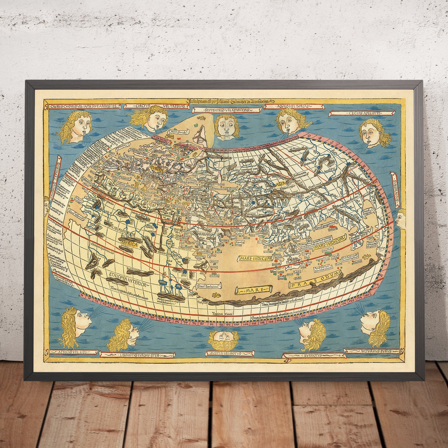 Tolomy Map Rare Old World Map of the World by Ptolemy, 1486: One of the First Wor ...