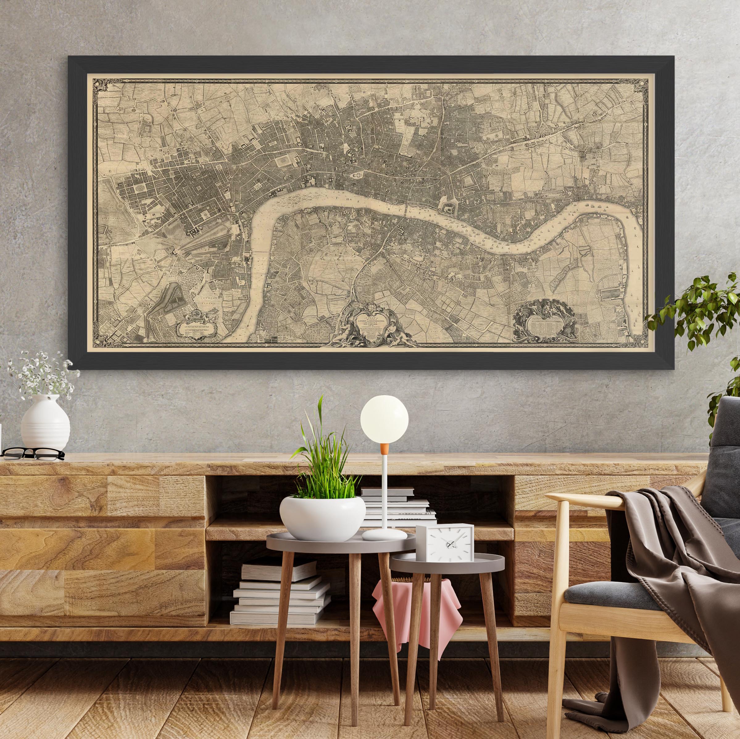 Complete Large Map Of London In 1746 By John Rocque The Unique Maps Co Complete large map of london in 1746 by john rocque the unique maps co