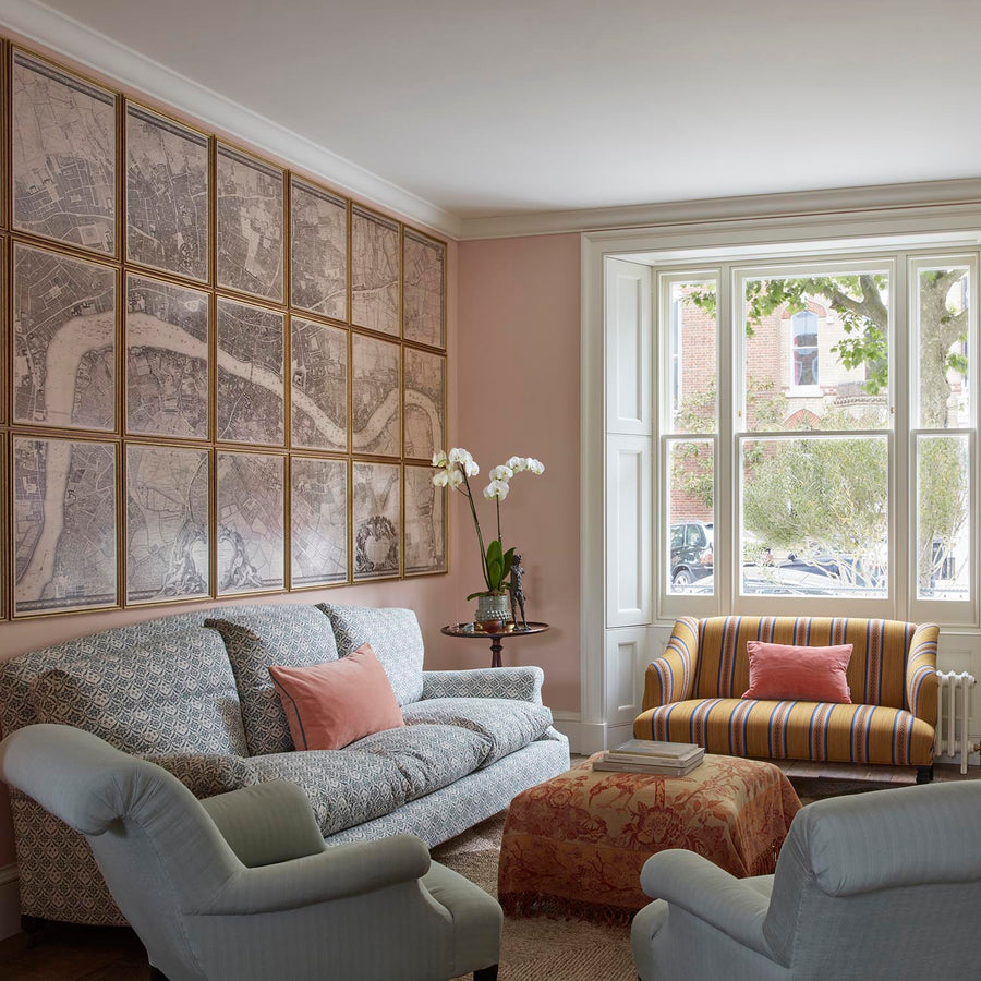 Vollständige große Karte von London im Jahr 1746 von John Rocque 