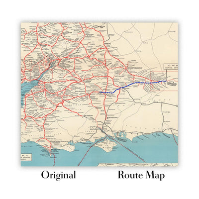 Personalised Route Map: Custom Road Trip or Hiking Map