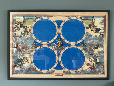 Carte ancienne étoile personnalisée : carte céleste personnalisée pour une date spécifique, un anniversaire, un anniversaire