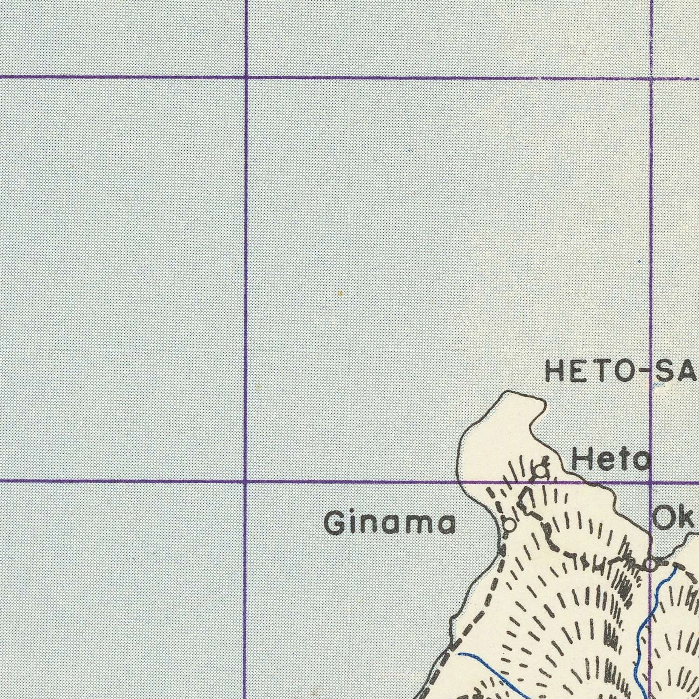 Alte Militärkarte aus dem Zweiten Weltkrieg von Okinawa, Japan: 64. Ingenieurbataillon Topographische Truppen 