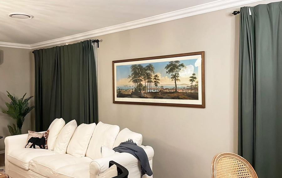 Mappa rara della vista precoce di Singapore nel 1828 di Robert Elliot - Colonia britannica, Stretto di Singapore, Marina Bay, Centro città 