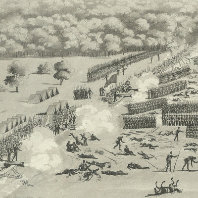 The Battle of New Orleans, 1815 by Laclotte: War of 1812, General Andrew Jackson