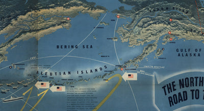 Navoumap No. 4 - Carte de la Seconde Guerre mondiale, 1944 - Batailles Pacific, Pearl Harbour, US vs. Japon - US Navy Educational & Propaganda Carte