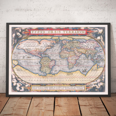 Old World Map, 1570 - The First World Atlas - by Abraham Ortelius