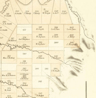 Ancienne carte d'Adélaïde, Australie du Sud, par John Arrowsmith, 1839 - Brighton, Port, Norwood, Glenelg Beach