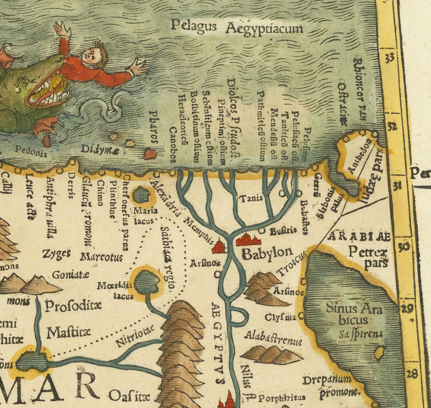 Boriken Map.pdf Old Historical Map of North Africa in 1545 by Sebastian Munster - Baby ...