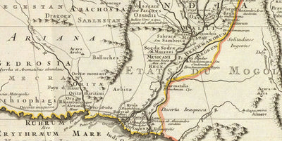 Alte Karte des Reiches von Alexander dem Großen, 1731 - 336-323 v. Chr., Ägypten, Türkei, Naher Osten, Persien, Afghanistan