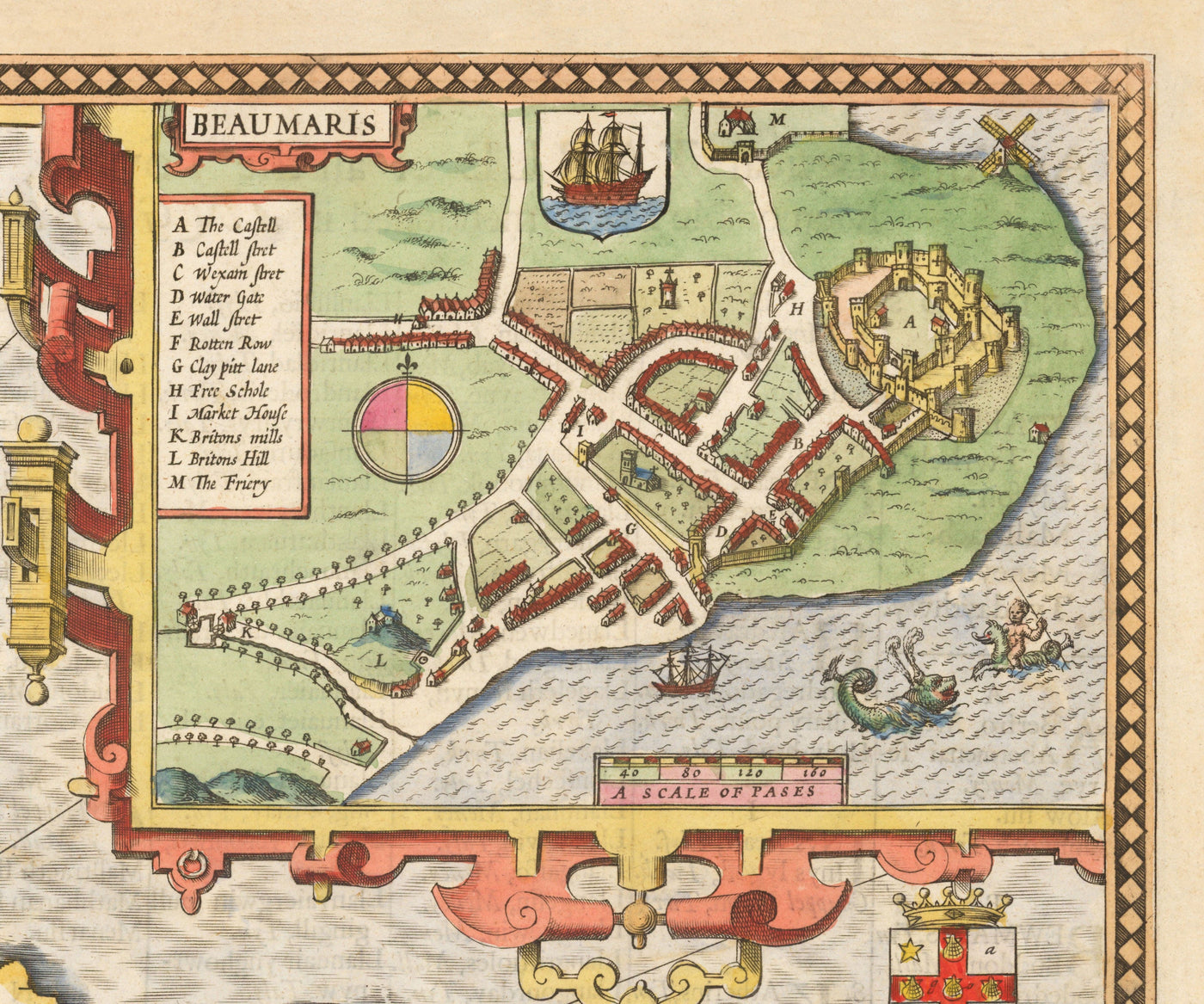 Old Map Of Anglesey Wales 1611 By John Speed Holyhead Llanfairpwll old-map-of-anglesey-wales-1611-by-john-speed-holyhead-llanfairpwll