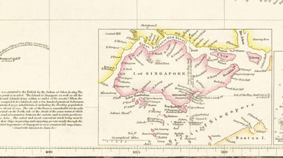 Antiguo mapa del archipiélago malayo y de las Indias Orientales de Arrowsmith, 1859 - Sudeste asiático, Filipinas, Islas, Estrecho, Singapur