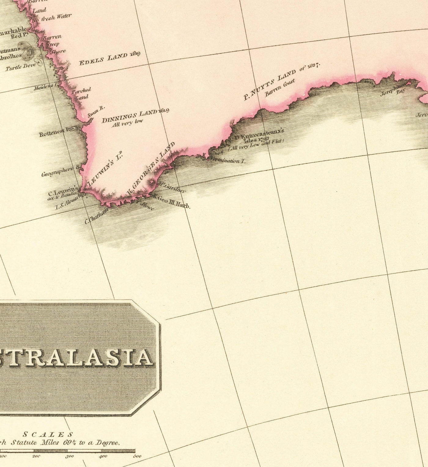 Old Map of Australia by John Pinkerton, 1813 - Australasia, Oceania, Melanesia - New South Wales Penal Colony