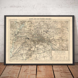 Mapa antiguo personalizado de Alemania - Crea tu propio gráfico de encuesta del Reich de los años 1800 (Reichsamt für Landesaufnahme) 