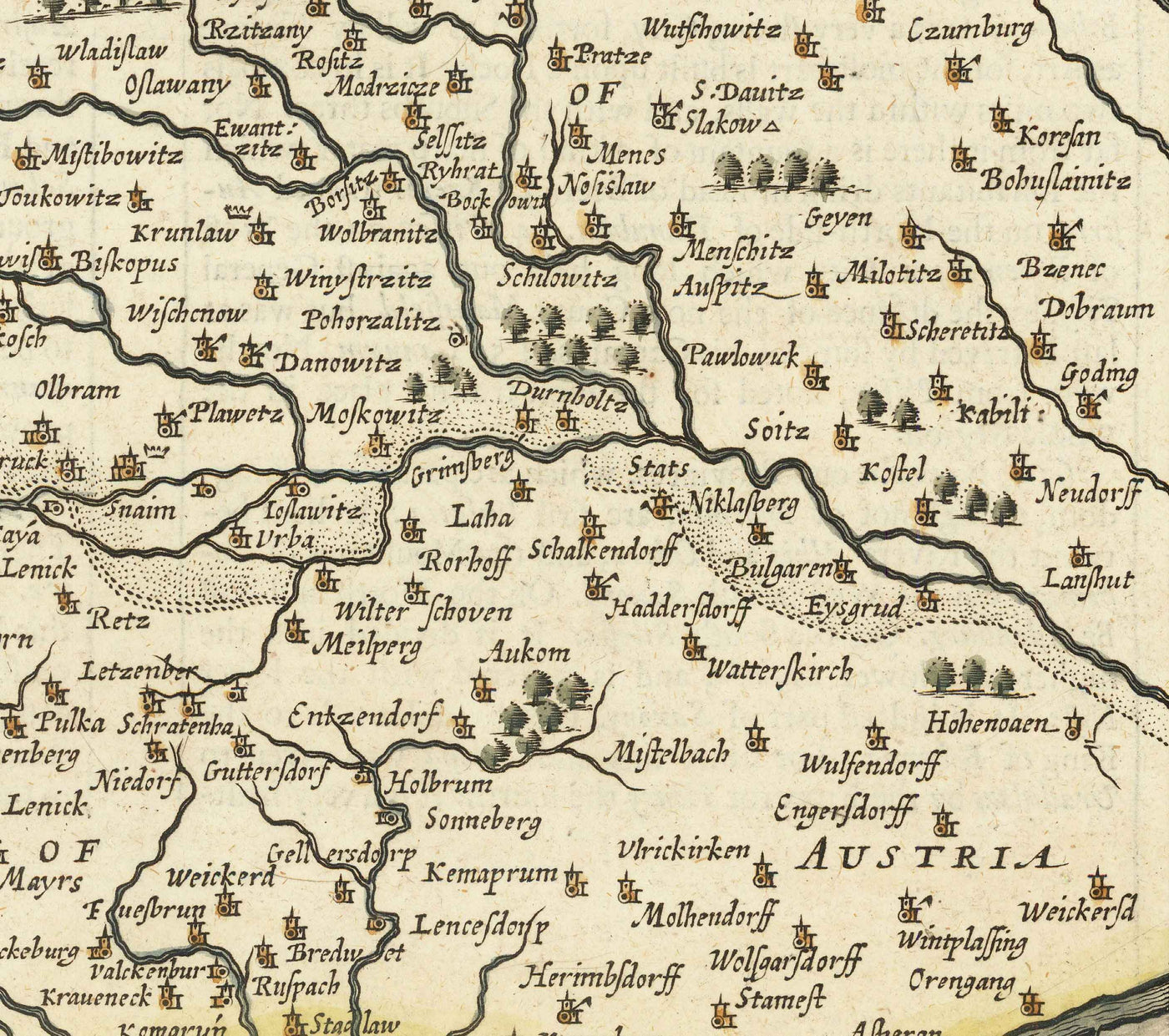 Old Map Of Bohemia In 1626 By John Speed Czechia Prague Bavaria M old-map-of-bohemia-in-1626-by-john-speed-czechia-prague-bavaria-m