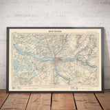 Mapa antiguo personalizado de Francia - Crea tu propio mapa general francés de los años 1800 (Carte de l'état-major) 