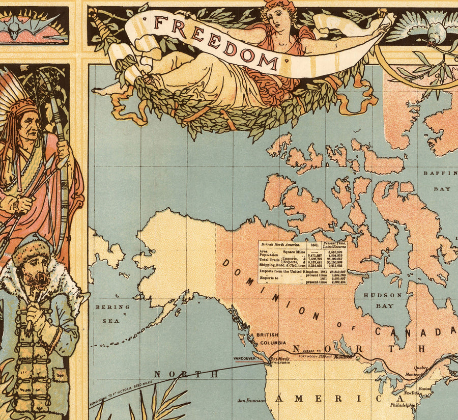 Alte britische Empire-Weltkarte, 1886 - Königin Victoria Jubiläums-Wandkarte von der "Graphic" 