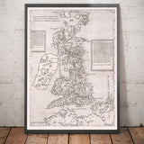 Very Old Map of the British Isles, 1562 by George Lily - First True Map of Great Britain and Ireland - Bertelli & Lafreri Version of George Lily's Map