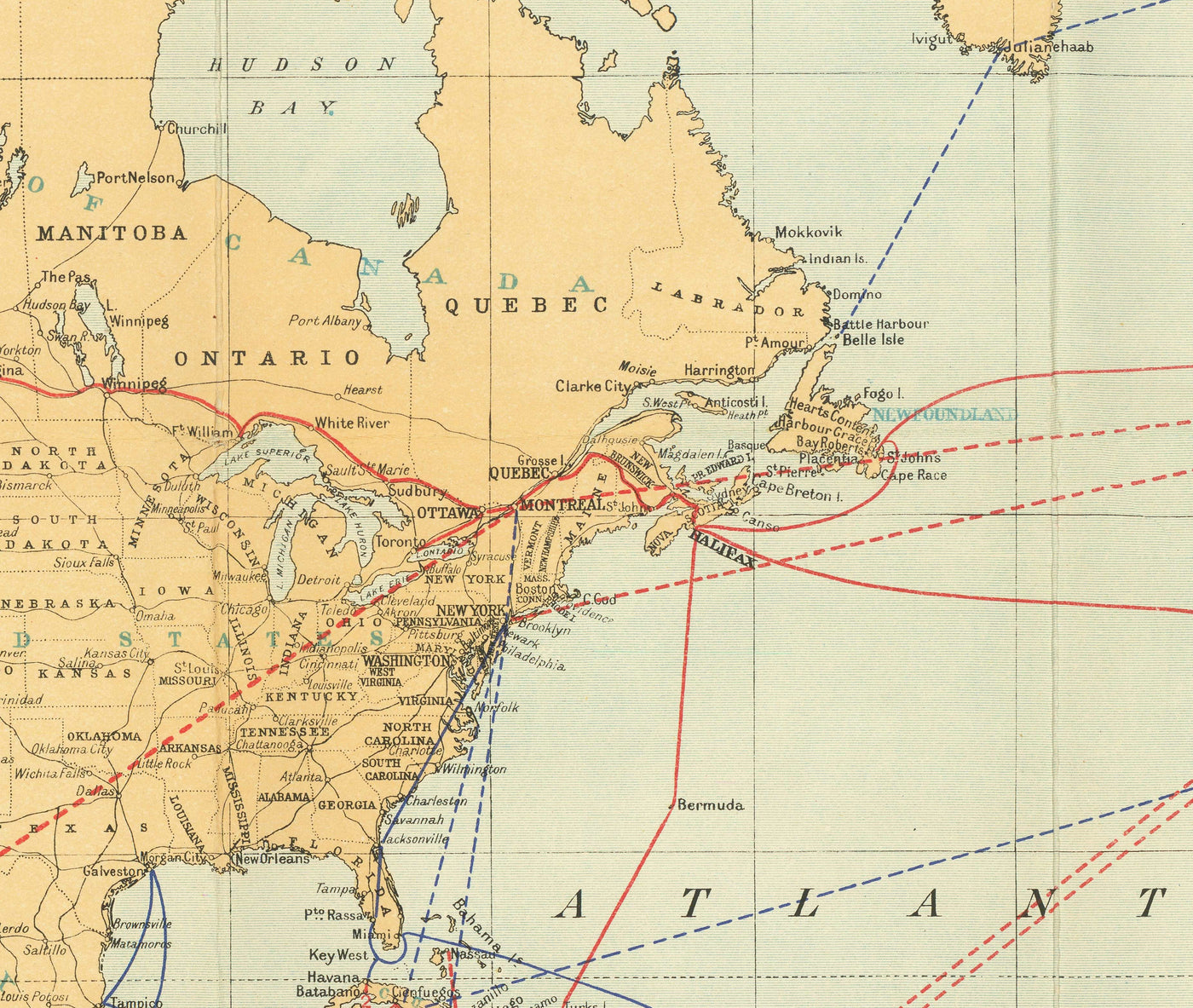 Talegraph Chart Old Cable and Wireless World Map, 1938 - (Very Early) Internet & Subma ...