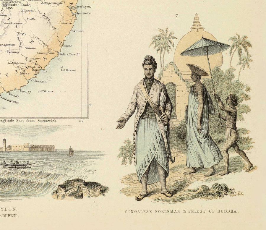 Mappa antica delle possessioni britanniche nell&