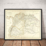 Ancienne carte de la Colombie, 1834 par Arrowsmith - Grande Colombie, Venezuela, Equateur, Pérou, Caraïbes, Panama