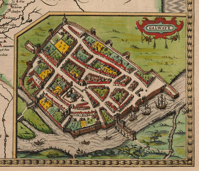 Ancienne carte de Connacht, Irlande 1611 de John Speed ​​- Galway, Sligo, Mayo, Leitrim, Clare