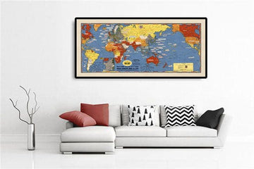 Mappa della Seconda Guerra Mondiale - "Eventi Datati" Grafico Educativo Storico della Seconda Guerra Mondiale di Stanley Turner 
