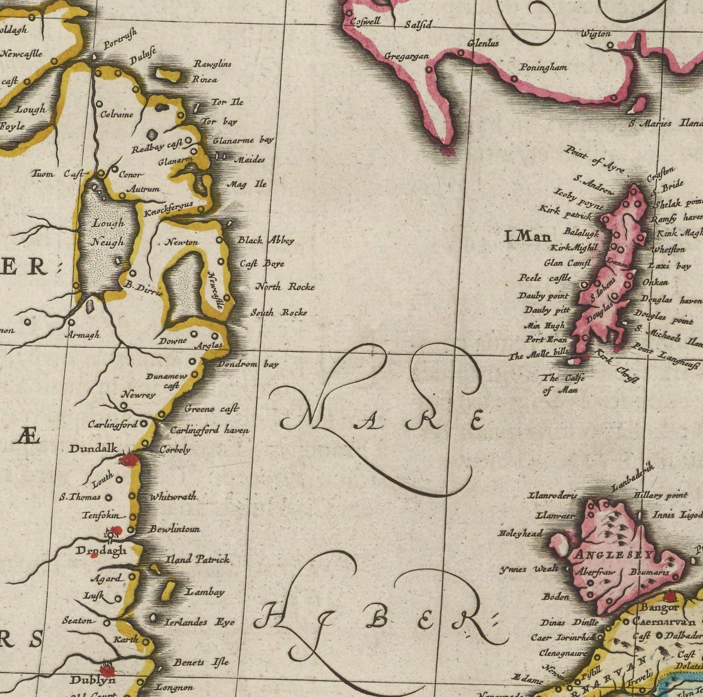 Old Map of England & Wales in 1665 by Joan Blaeu - Rare Chart With Anc ...