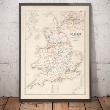 Mappa ferroviaria antica dell&